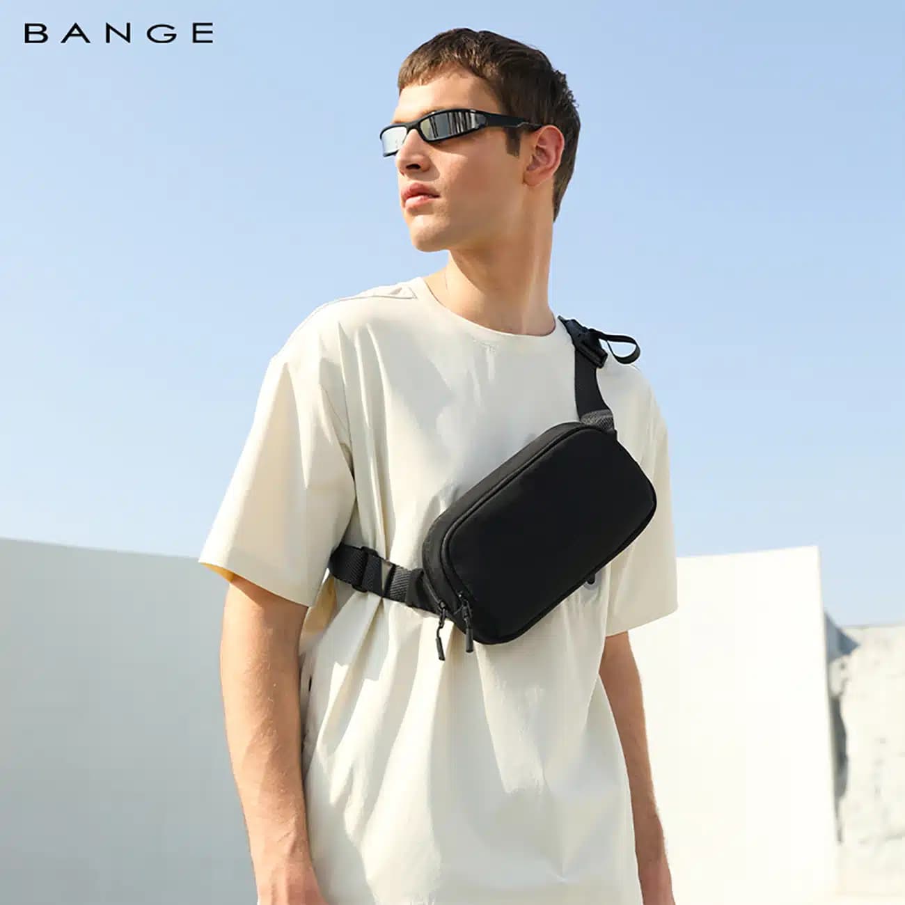 کیف دوشی و کیف کراس بادی ضدآب بنجBANGE BG-3097 — تصویر ۱۰