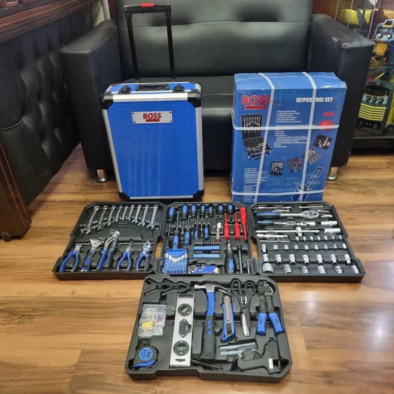 جعبه بکس چمدانی 187 عددی باس مدل BOX-187