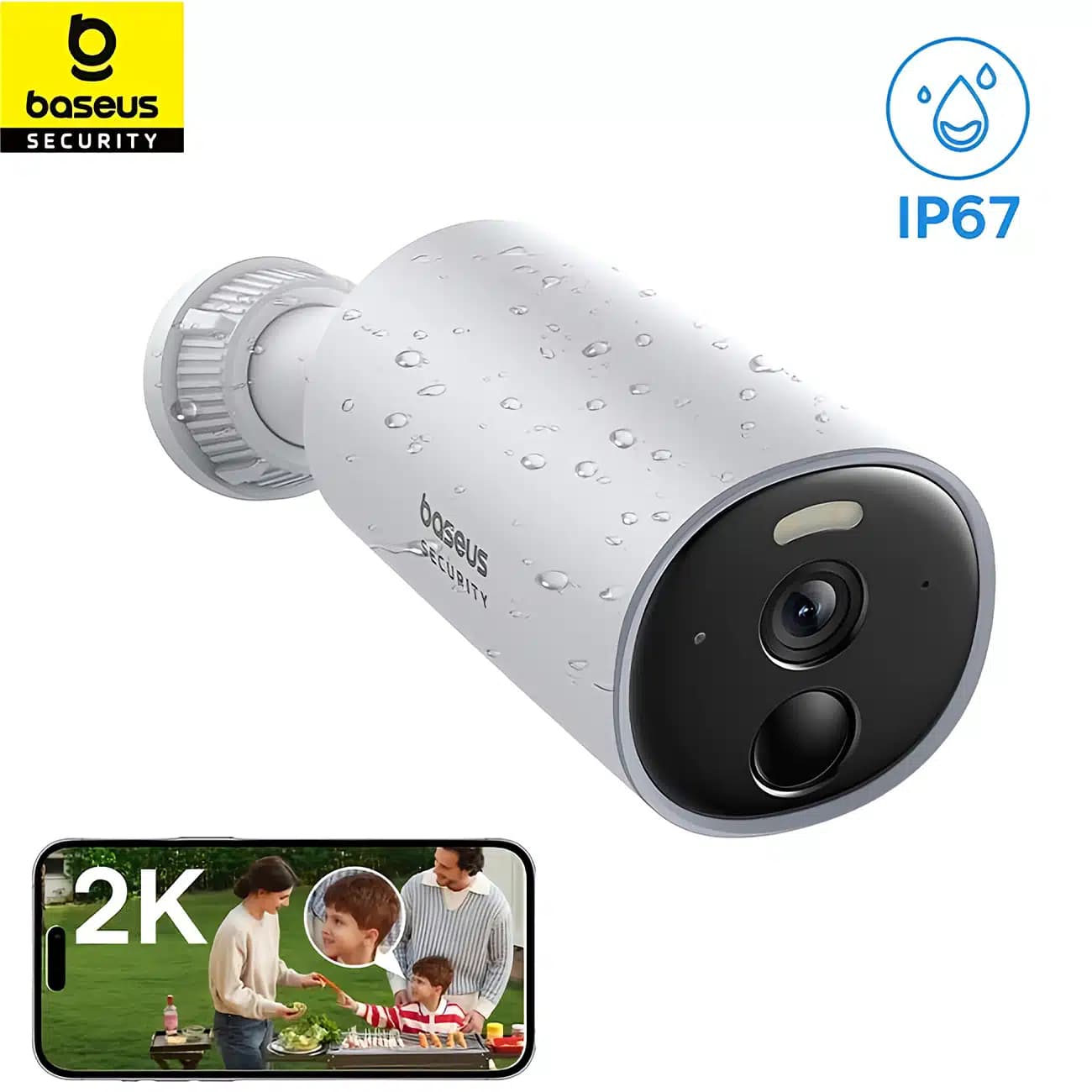 دوربین مداربسته هوشمند فضای باز ضدآب بیسوس B1 S0SV002130 — تصویر ۱۰