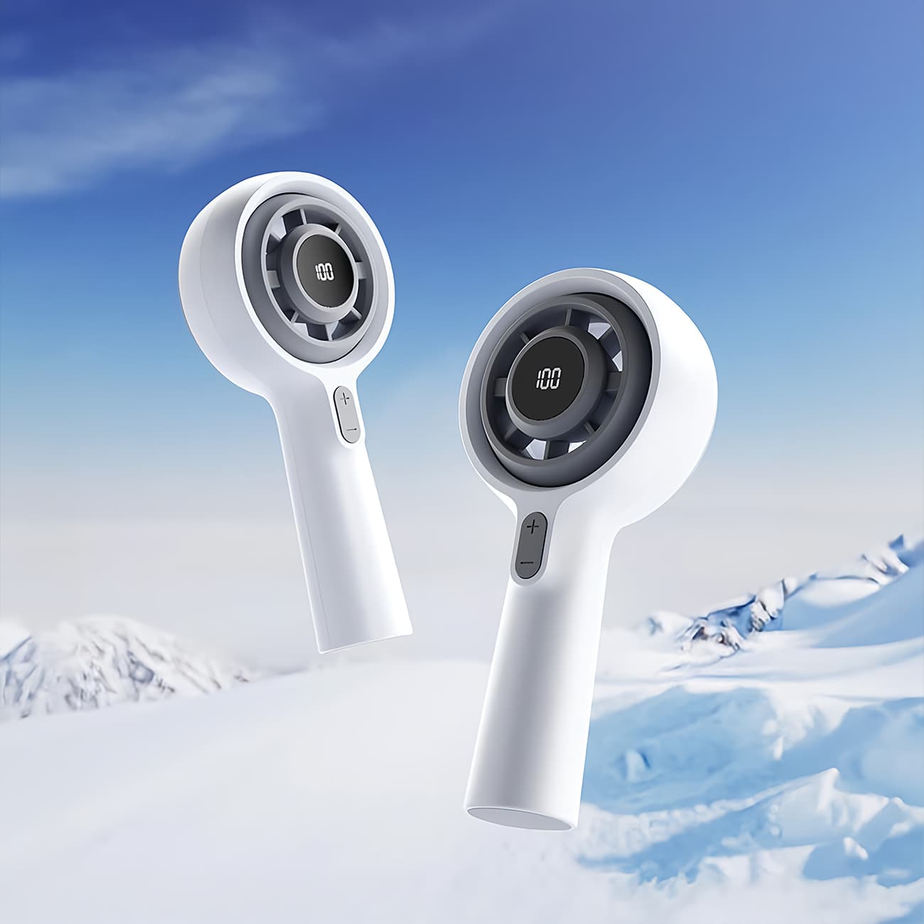 پنکه شارژی دستی دیجیتالی کوالیتل Qualitell مدل Y3 GXF06 قابل چرخش — تصویر ۳