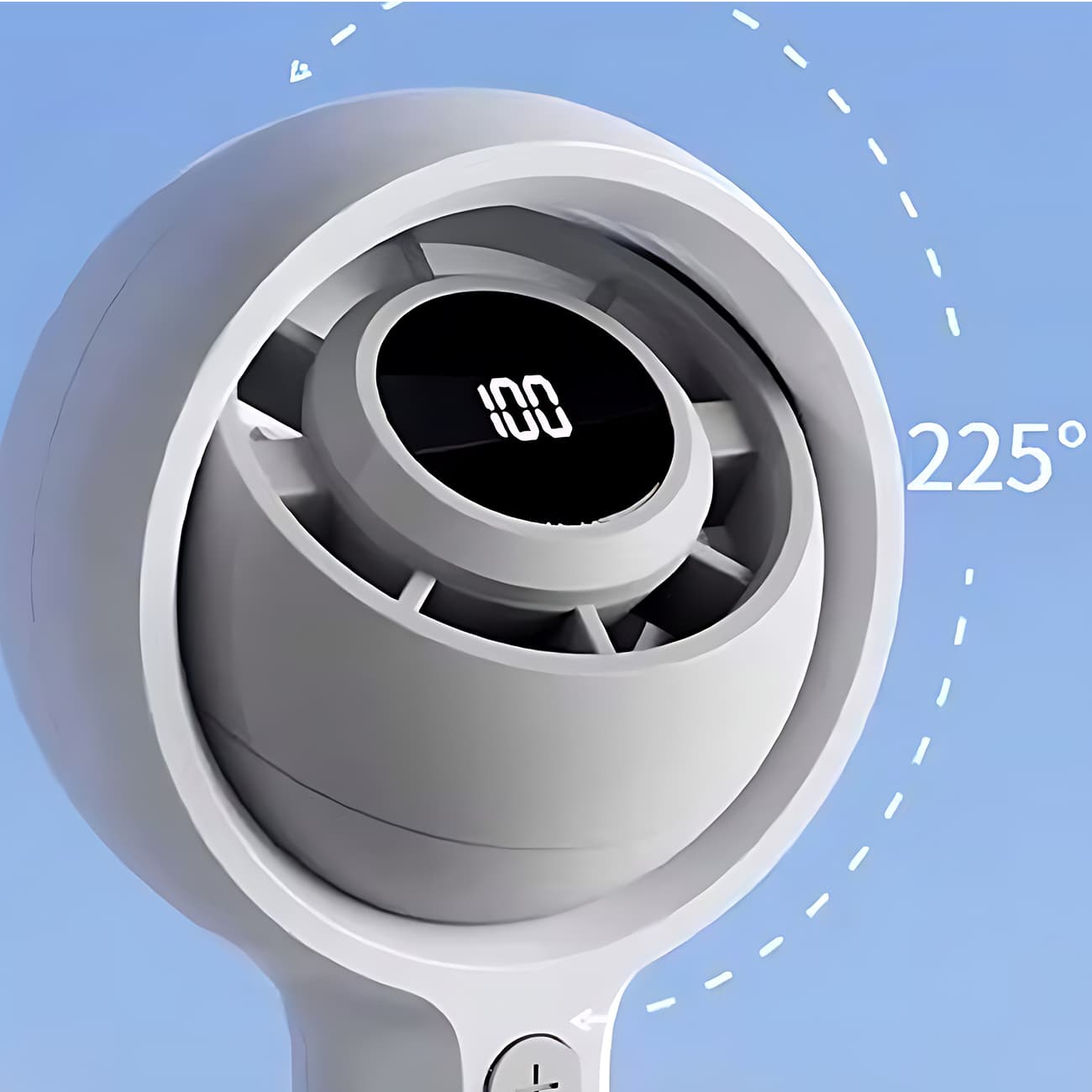 پنکه شارژی دستی دیجیتالی کوالیتل Qualitell مدل Y3 GXF06 قابل چرخش — تصویر ۵