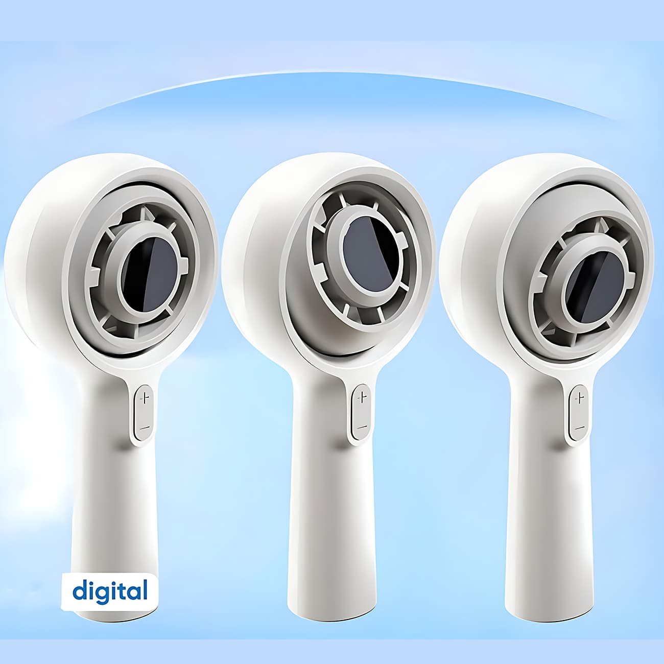 پنکه شارژی دستی دیجیتالی کوالیتل Qualitell مدل Y3 GXF06 قابل چرخش — تصویر ۴