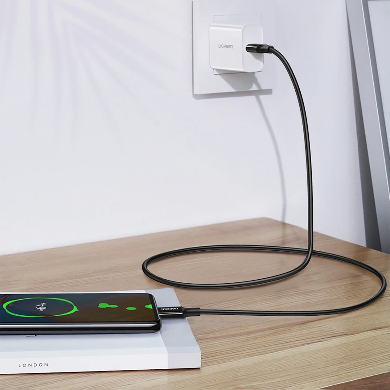 کابل تایپ‌سی به تایپ‌سی 100 وات 1 متری یوگرین ugreen US300 شارژ سریع و انتقال دیتا — تصویر ۳