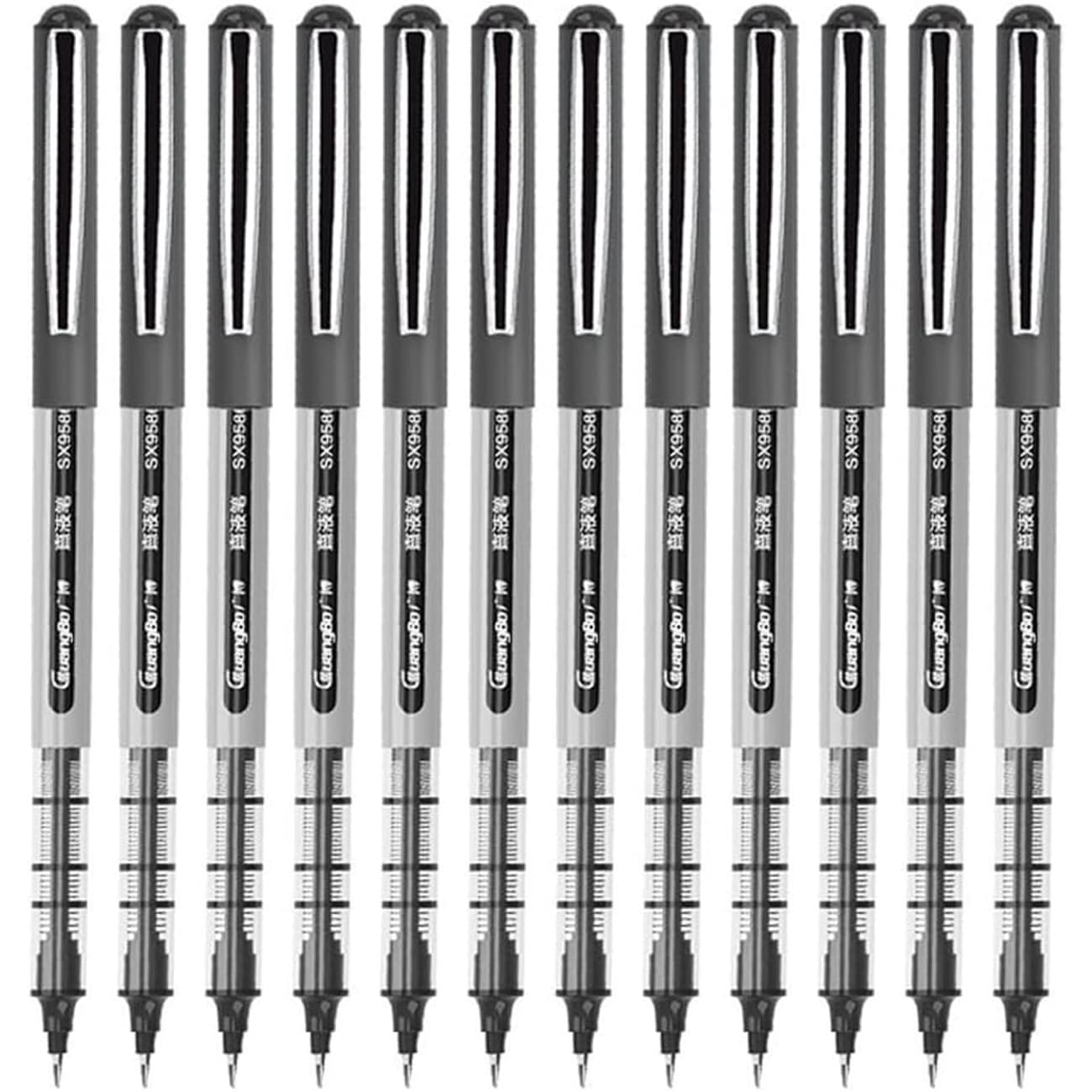 خودکار ژله ای مشکی رولر ROLLER مدل sx9586d نوک 0.5 میلی‌متری 12 عددی