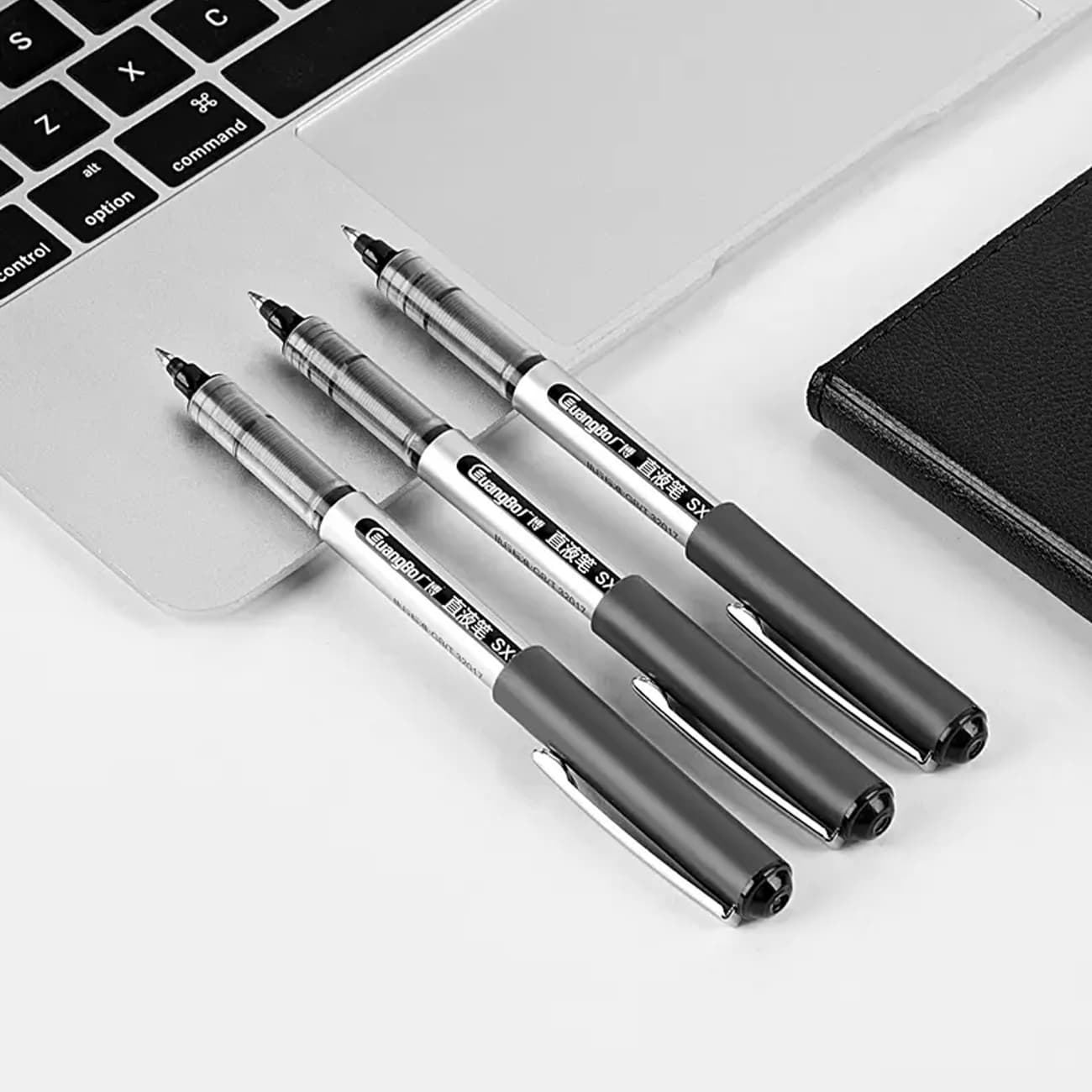 خودکار ژله ای مشکی رولر ROLLER مدل sx9586d نوک 0.5 میلیمتری 12 عددی — تصویر ۳