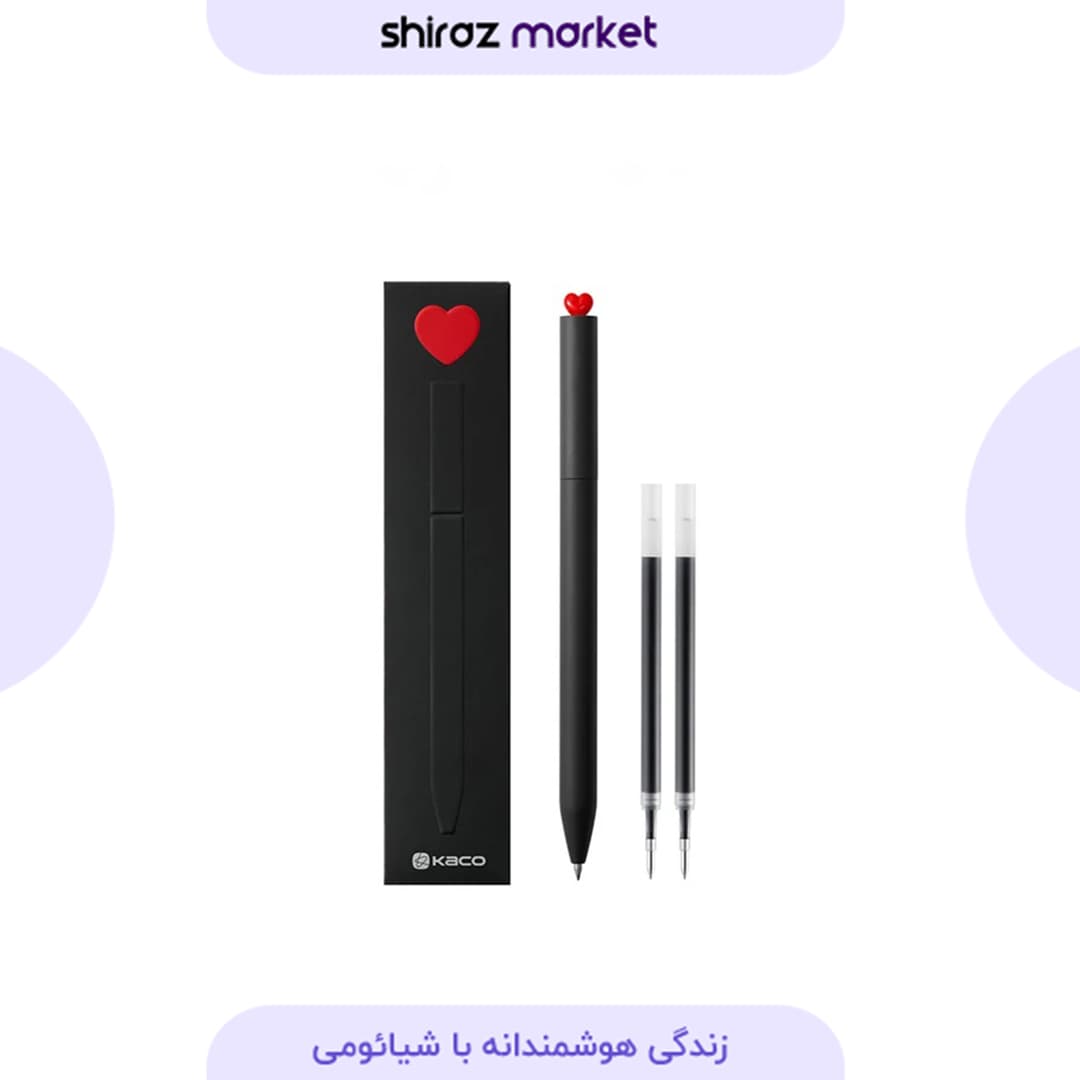 خودکار ژله ای مشکی کاکو kaco مدل ‎K1055 نوک 0.5 میلی متری 2 عددی — تصویر ۱۲
