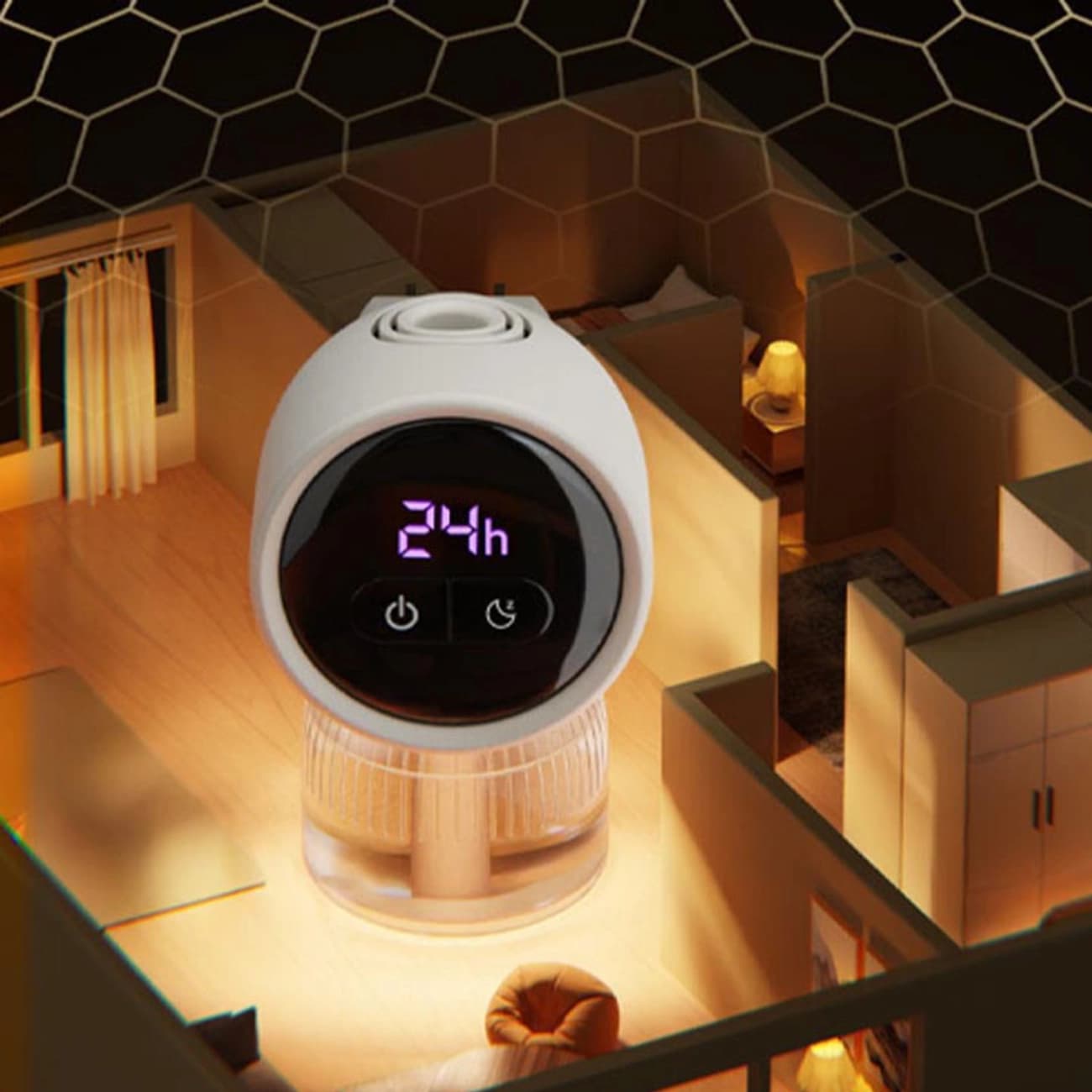 حشره کش برقی پریزی و چراغ خواب کوالیتل Qualitell P2 zsm242117 با مایع مخصوص — تصویر ۳