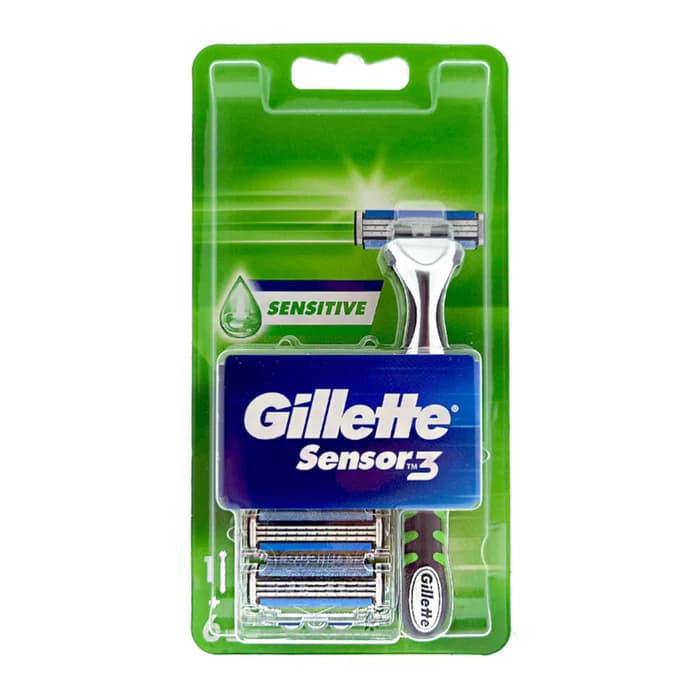 ست دسته و 6 عدد یدک ژیلت سنسور Gillette Sensor 3 مدل Sensitive