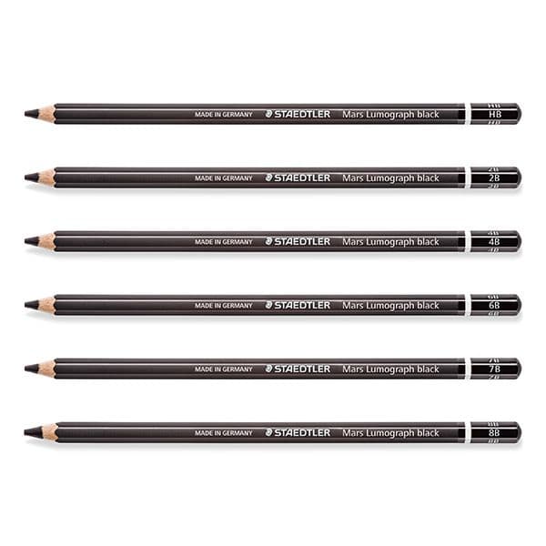 مداد طراحی استدلر لوموگراف بلک Staedtler Mars Lumograph Black B4 — تصویر ۲