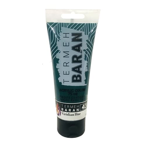 رنگ اکرلیک 75 میل ترمه باران Viridian Hue 43