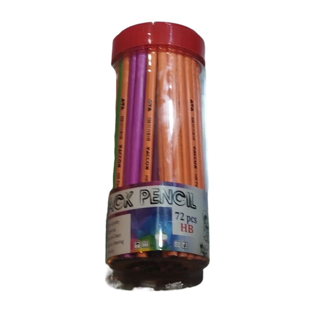 مداد چوبی مشکی ACK بسته 72 عددی