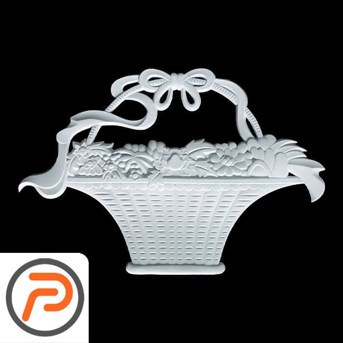 گل تزئینی طرح منبت pvc کد 602
