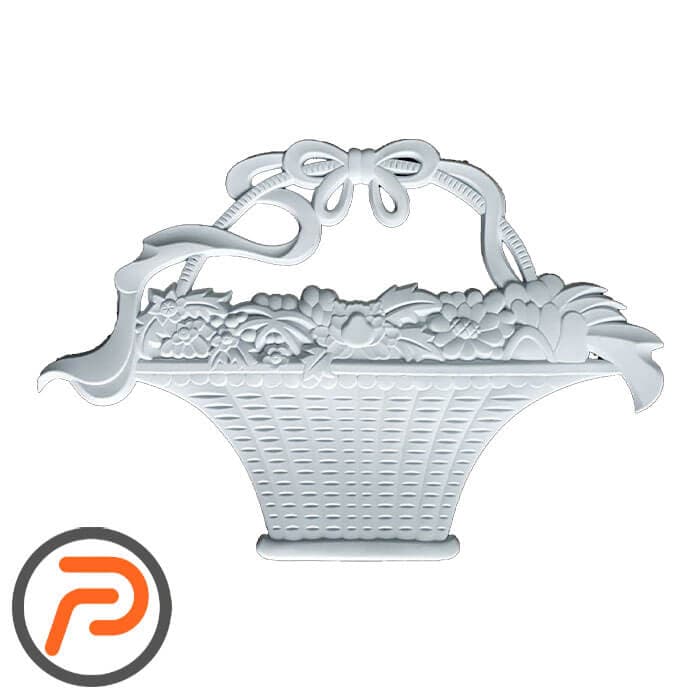 گل تزئینی طرح منبت pvc کد 602 — تصویر ۲