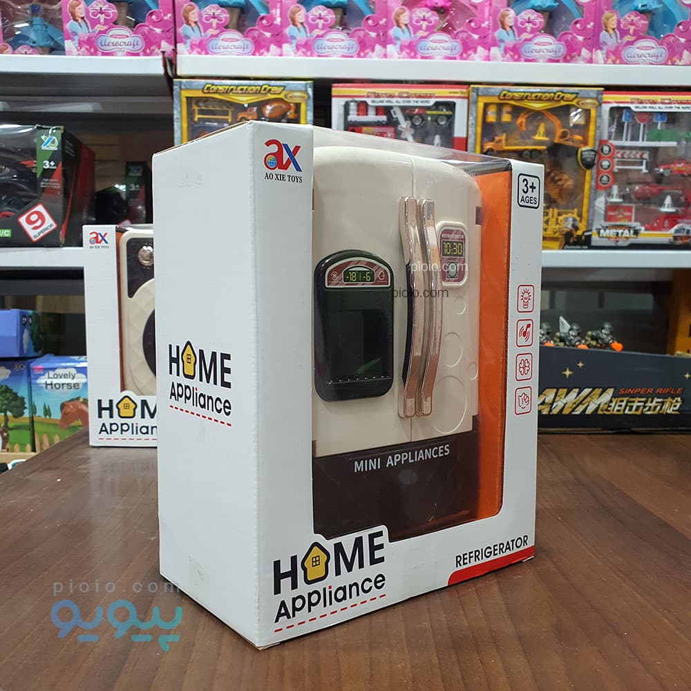 اسباب بازی یخچال ساید بای ساید کودک برند AO XIE TOYS مدل Refrigerator — تصویر ۶