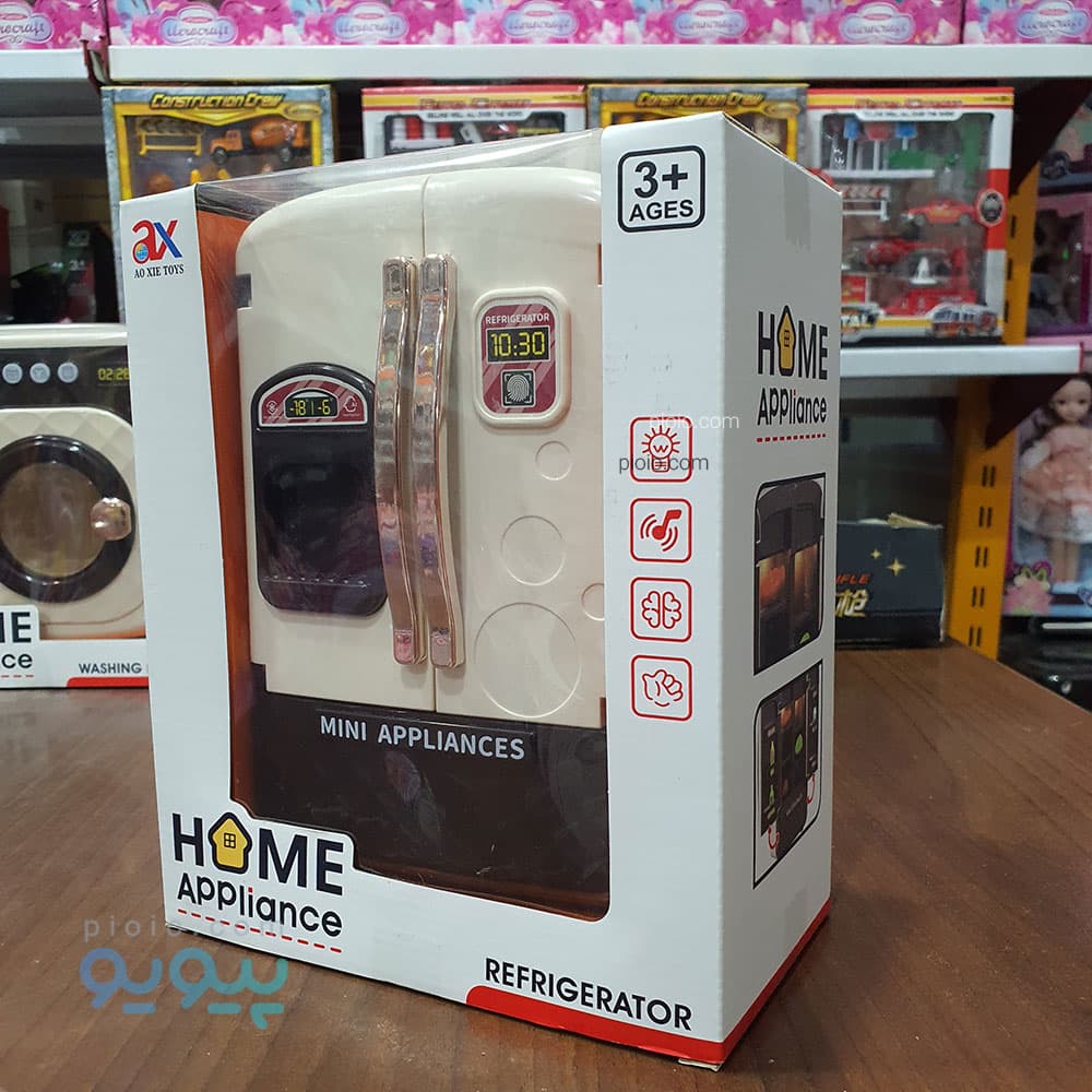 اسباب بازی یخچال ساید بای ساید کودک برند AO XIE TOYS مدل Refrigerator — تصویر ۵