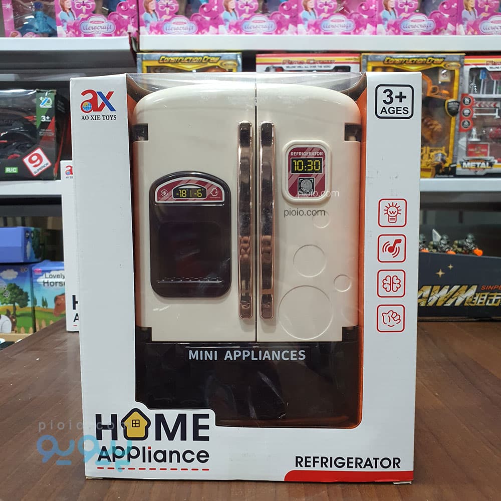 اسباب بازی یخچال ساید بای ساید کودک برند AO XIE TOYS مدل Refrigerator — تصویر ۷