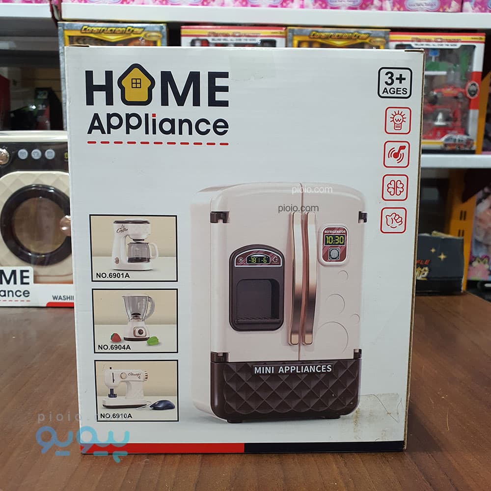 اسباب بازی یخچال ساید بای ساید کودک برند AO XIE TOYS مدل Refrigerator — تصویر ۴
