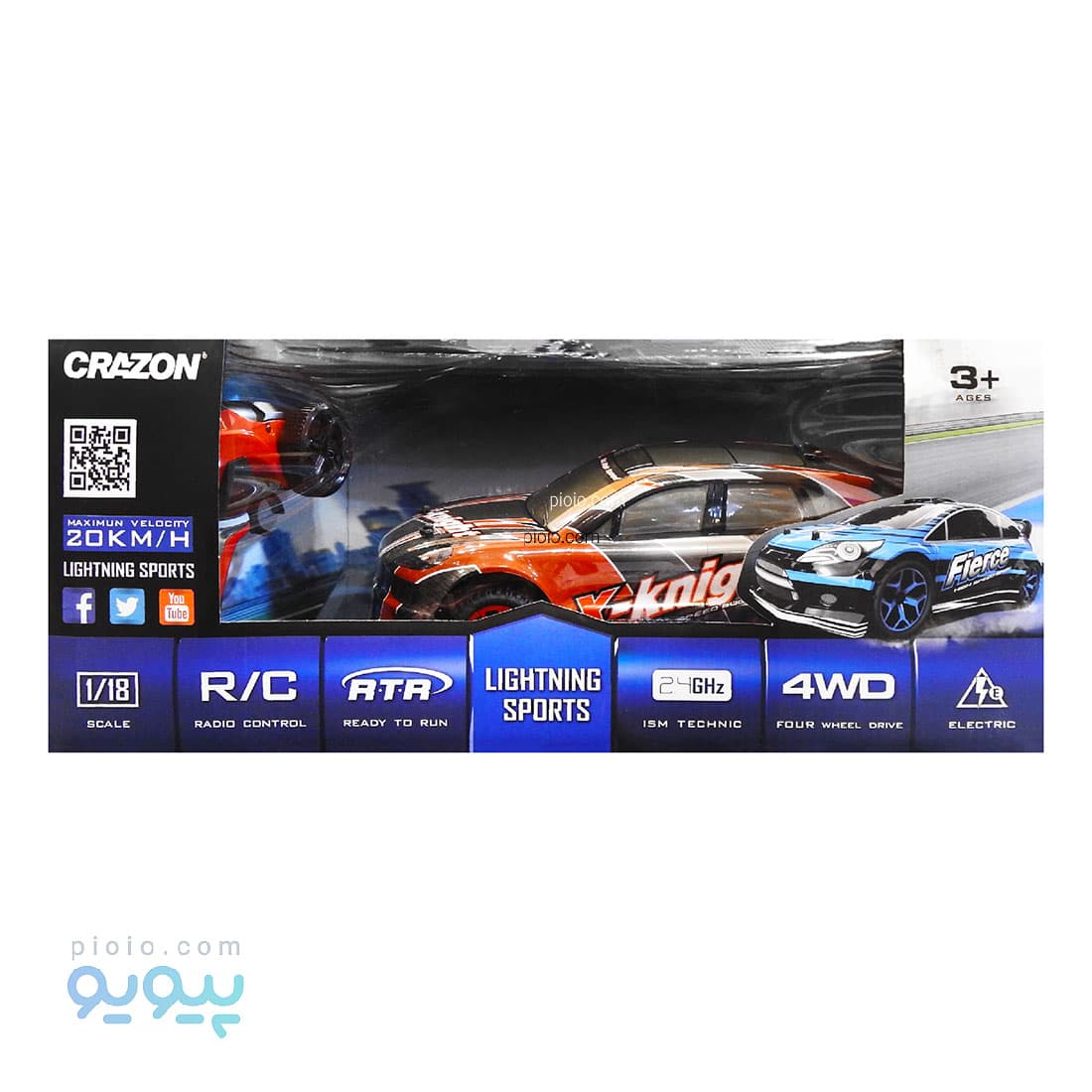ماشین کنترلی سرعتی برند Crazone مدل 17GS07B — تصویر ۳
