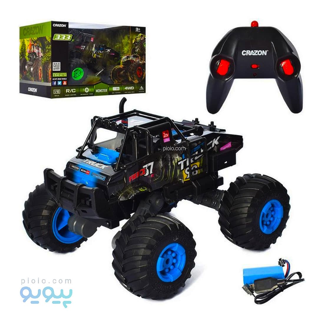 ماشین کنترلی آفرود برند Crazone مدل DJ19161-6