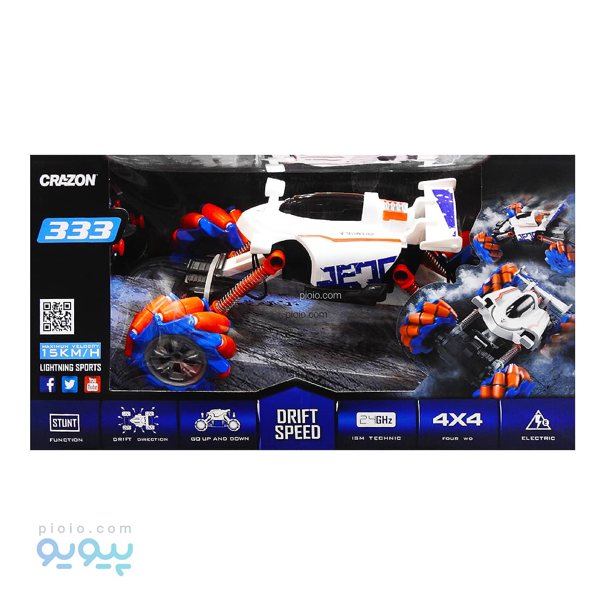 ماشین کنترلی شارژی crazone مدل PY1901B — تصویر ۲