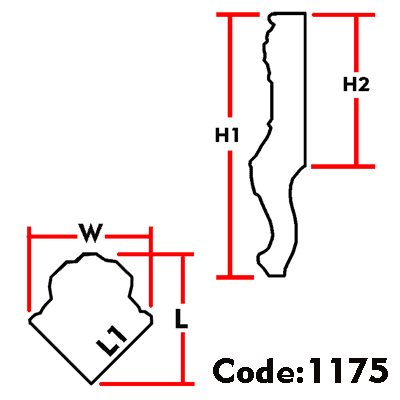 پایه کنسول و روشویی ABS کد 1175 — تصویر ۳