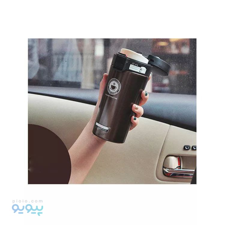 تراول ماگ مدل Cafe style درب قفل دار عمده و کارتنی — تصویر ۷