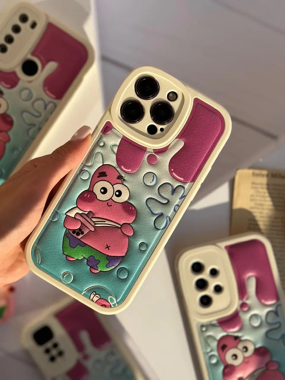 قاب برجسته چرمی Patrick Star (کدC1458) — تصویر ۲