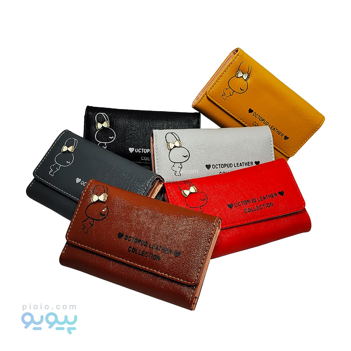 کیف پول فانتزی چرم خرگوش و پاپیون