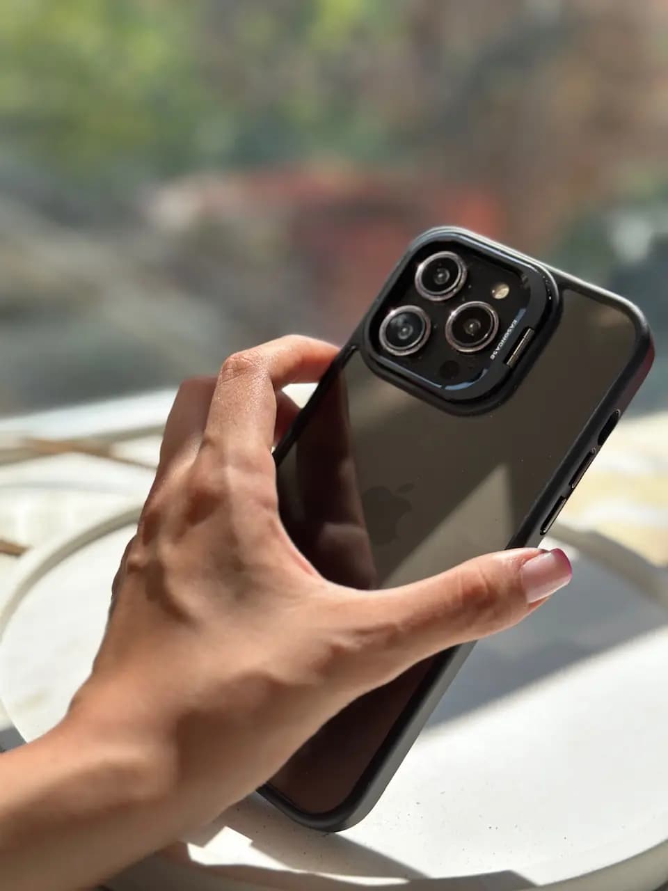 قاب Black Eason Case همراه با محافظ لنز رینگی (کدC1362) — تصویر ۶