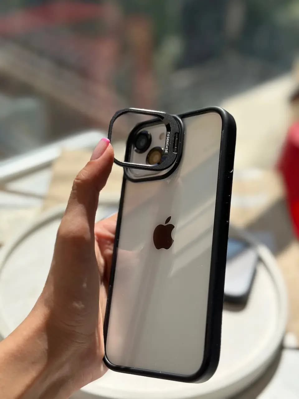قاب Black Eason Case همراه با محافظ لنز رینگی (کدC1362) — تصویر ۷