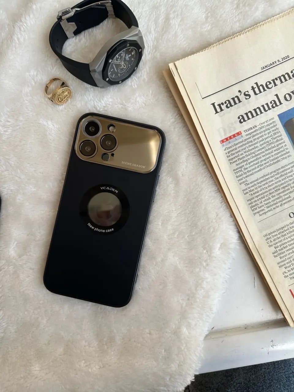 قاب PVD LENS MagSafe مشکی (کدC1331) — تصویر ۶