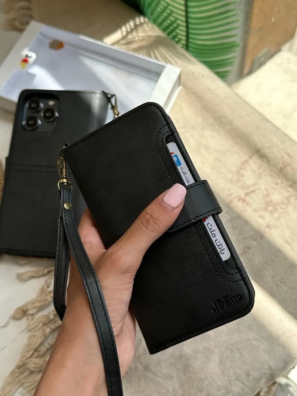 کیف JDK (مگنتی/جاکارتی دار) اورجینال مشکی (کدC1304) — تصویر ۵