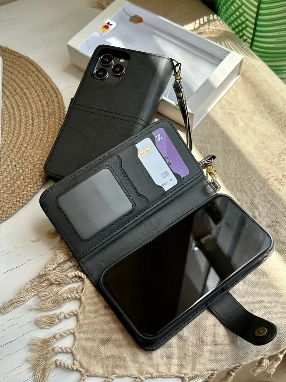 کیف JDK (مگنتی/جاکارتی دار) اورجینال مشکی (کدC1304) — تصویر ۳