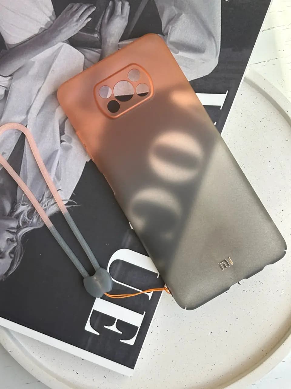 قاب Orange Fade PC سامسونگ و شیائومی (کدC1298) — تصویر ۲