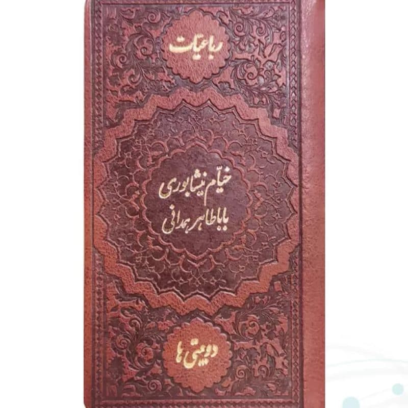 حافظ و خیام و باباطاهر پالتویی چرم با خودکار و روان نویس — تصویر ۸