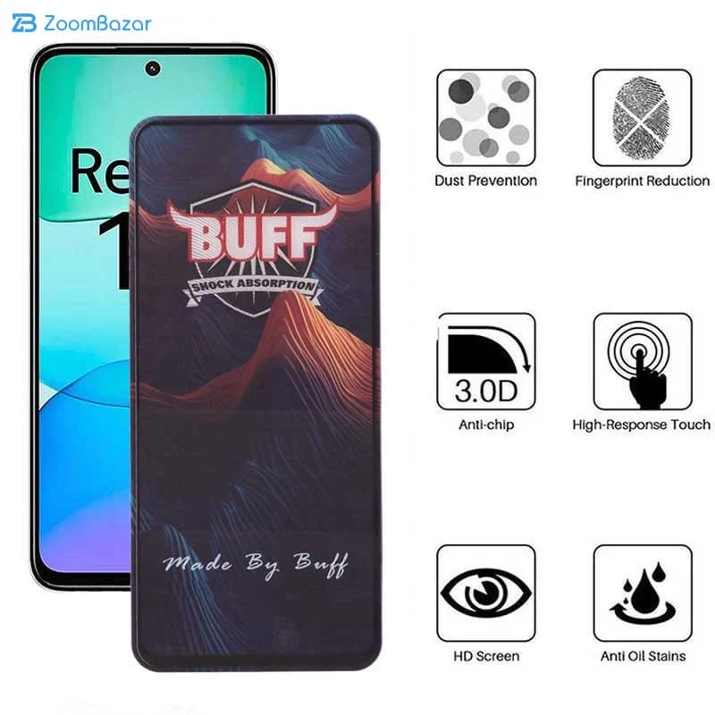 گلس 5D بوف مدل Mountain-G مناسب برای گوشی موبایل شیائومی Redmi 13 4G/5G / Redmi Note 13R/ Poco M6 4G — تصویر ۱۲