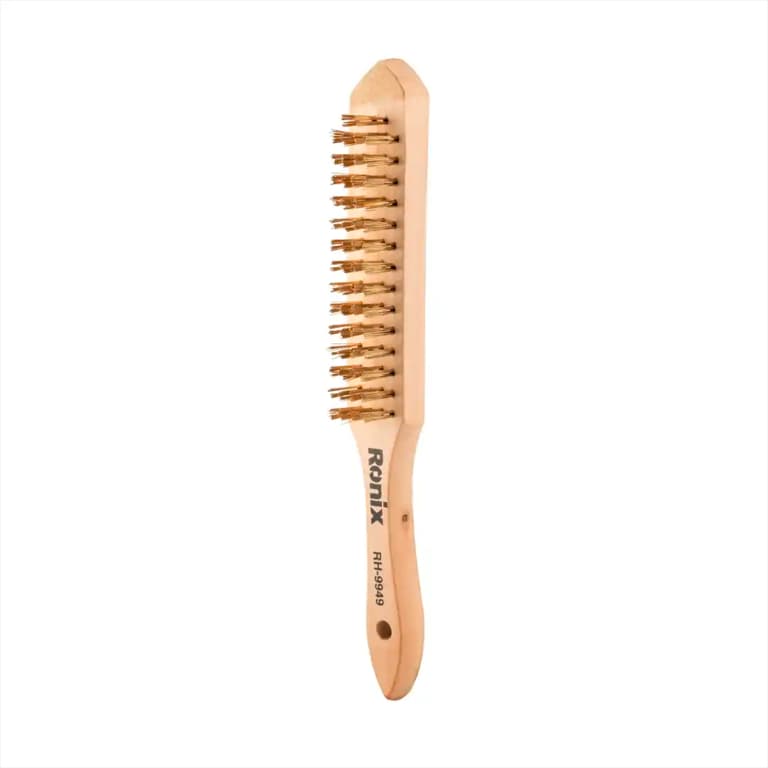فرچه سیمی دستی دسته چوبی چهار ردیفه رونیکس مدل RONIX RH-9949