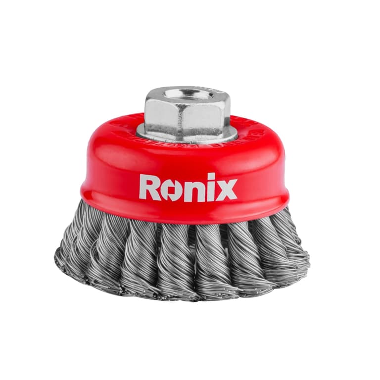 فرچه سیمی کاسه ای گره ای ۷۵ میلی متری رونیکس مدل RONIX RH-9942 — تصویر ۳
