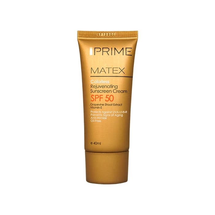 کرم ضد آفتاب جوان کننده spf50 فاقد رنگ پرایم