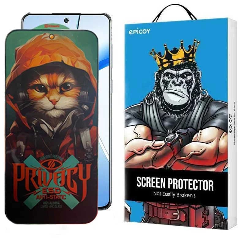 گلس پرایوسی اپیکوی مدل Privacy Hoodie Cat مناسب برای گوشی موبایل وان پلاس Nord CE4/ Nord CE3/ 10R/ 10T/ Ace Pro/ Ace/ 10R 150W — تصویر ۹