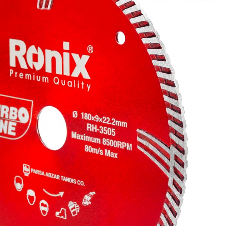 صفحه گرانیت بر توربو ۱۸۰ میلی متری رونیکس مدل RONIX RH-3505 — تصویر ۴