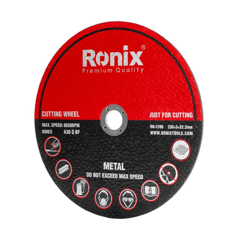 صفحه برش آهن ۲۳۰ × ۳ میلی متری رونیکس مدل RONIX RH-3708 — تصویر ۲