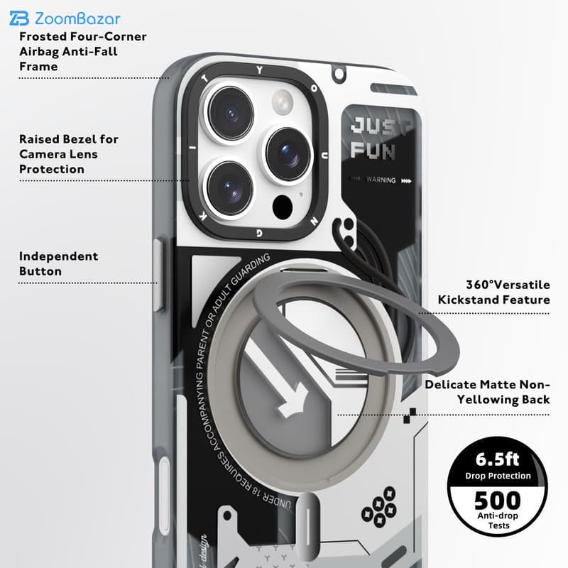 قاب یانگ کیت مدل Cyberpunk 360° مناسب برای گوشی موبایل اپل iphone 16 PRO MAX — تصویر ۲