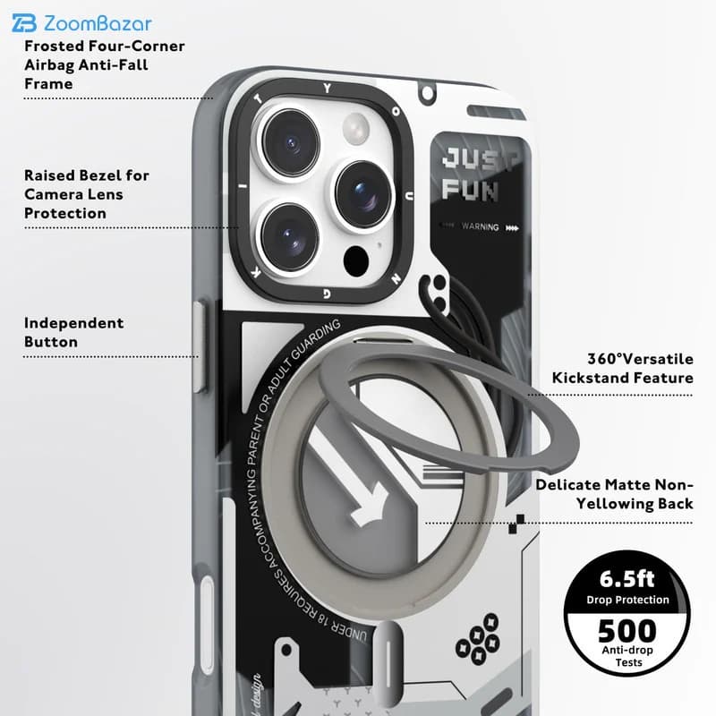 قاب یانگ کیت مدل Cyberpunk 360° مناسب برای گوشی موبایل اپل iphone 16 PRO MAX — تصویر ۱۰