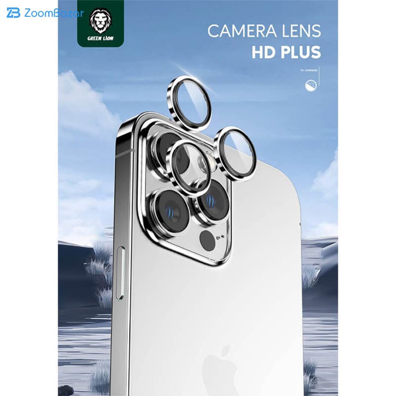 محافظ لنز دوربین گرین مدل HD PLUS مناسب برای گوشی موبایل اپل Iphone 13 promax / 13 — تصویر ۵