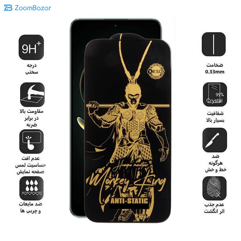 گلس اپیکوی مدل Wukong ESD مناسب برای گوشی موبایل شیائومی Redmi K60 Ultra/K60 Pro/K60E/K60 — تصویر ۳