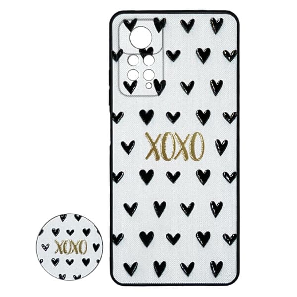 قاب طلقی پاپ سوکت شیائومی Redmi Note 11 Pro – طرح XOXO