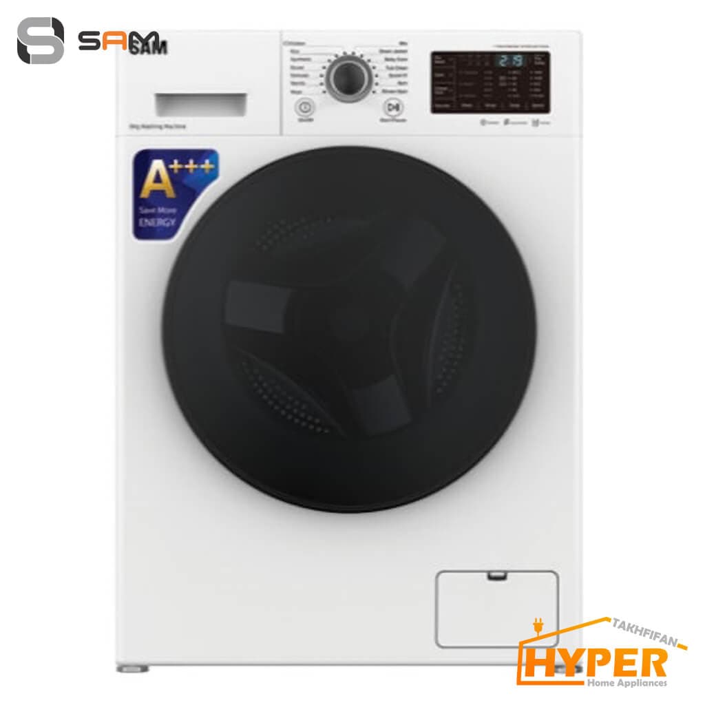 ماشین لباسشویی سام BL-P1475W سفید 9 کیلویی