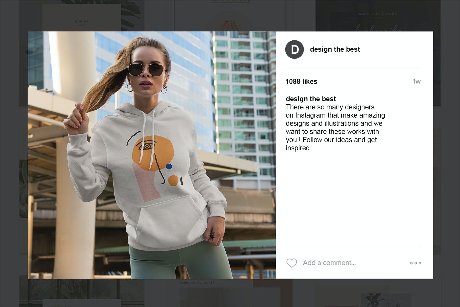 دانلود مجموعه موکاپ هودی دخترانه Hoodie Mock-Up Street Fashion — تصویر ۵