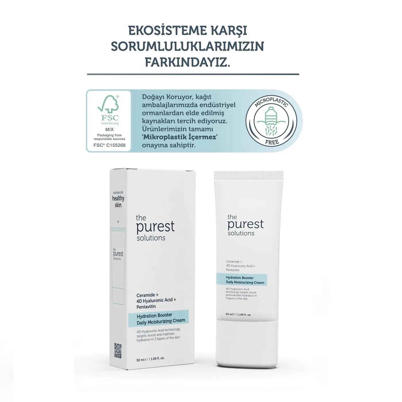 کرم مرطوب کننده و آبرسان پیورست سولوشن مدل Ceramide حجم 50ml — تصویر ۵